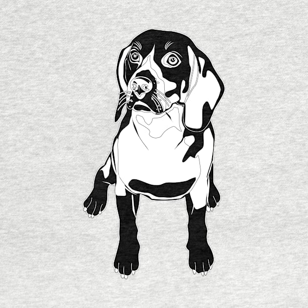 Beagle In Black by Pet & Nature Lovers